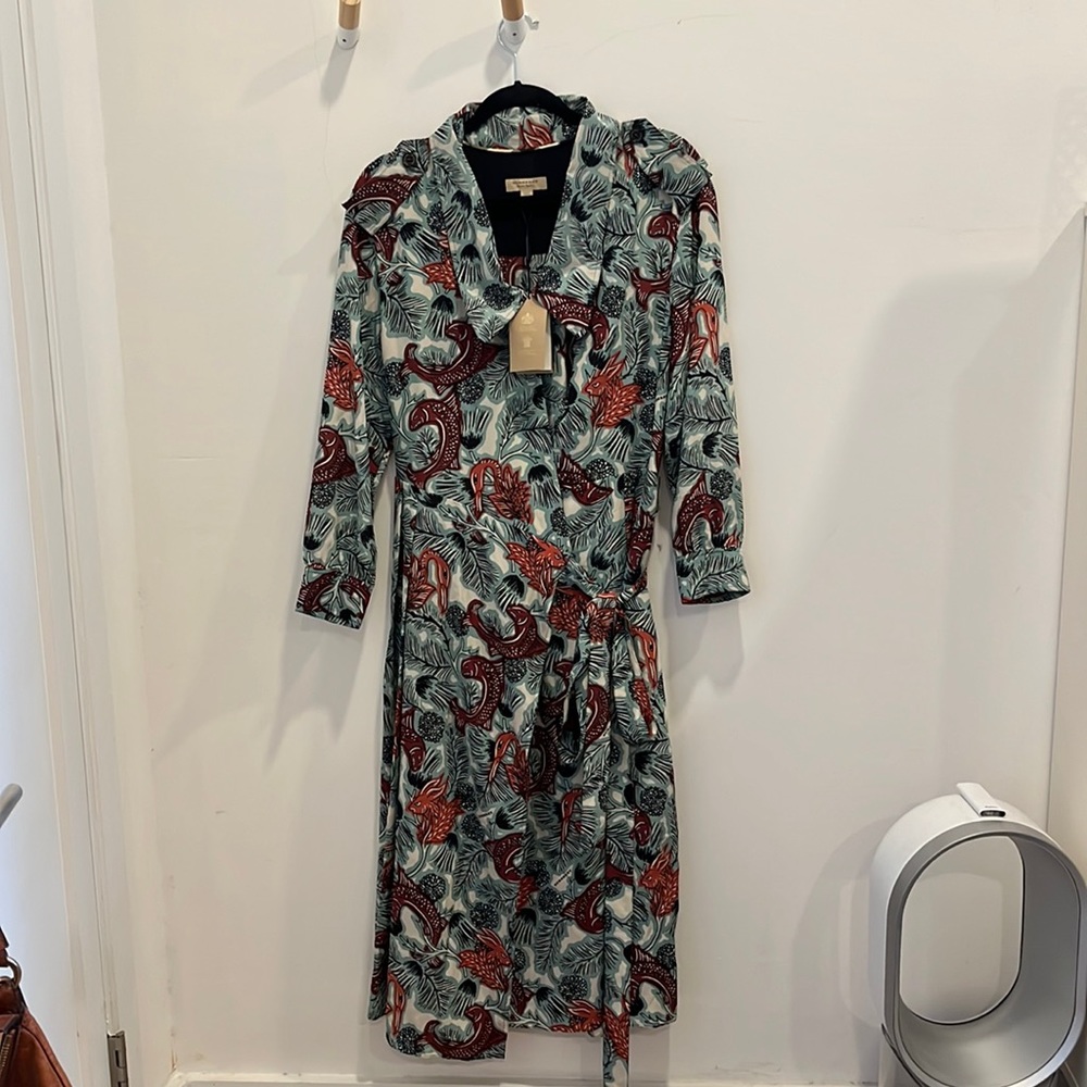 NWT Burberry Silk Wrap Dress